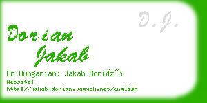 dorian jakab business card